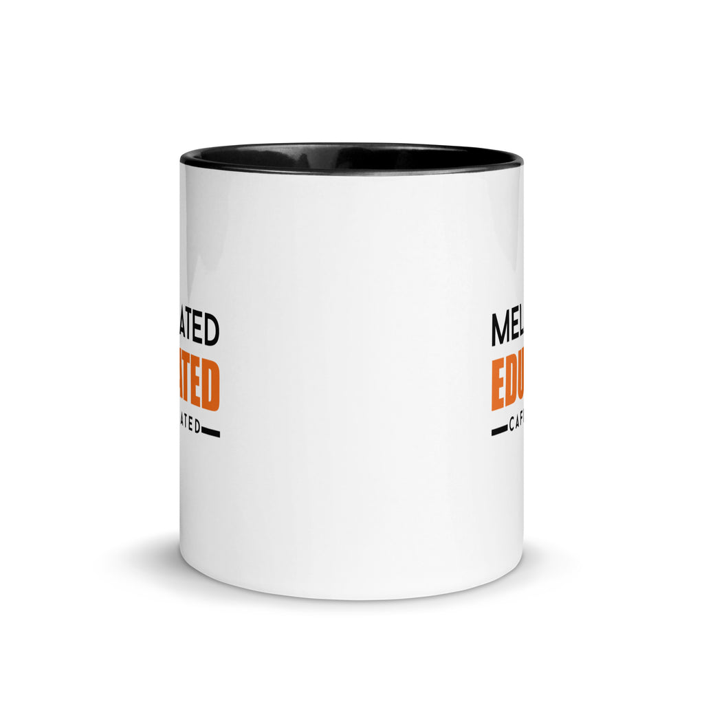 Melanated Educated Cafeinated Accent Color Mug