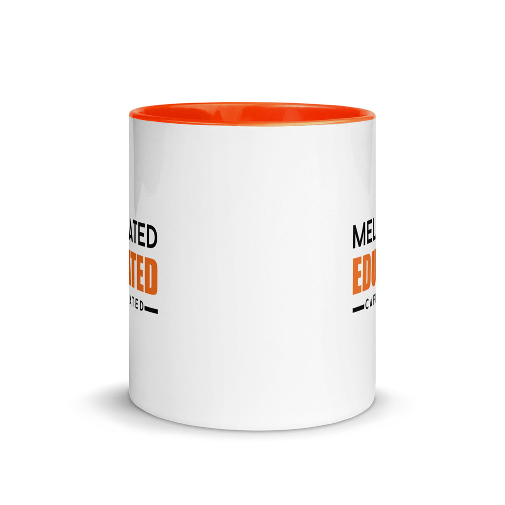 Melanated Educated Cafeinated Accent Color Mug